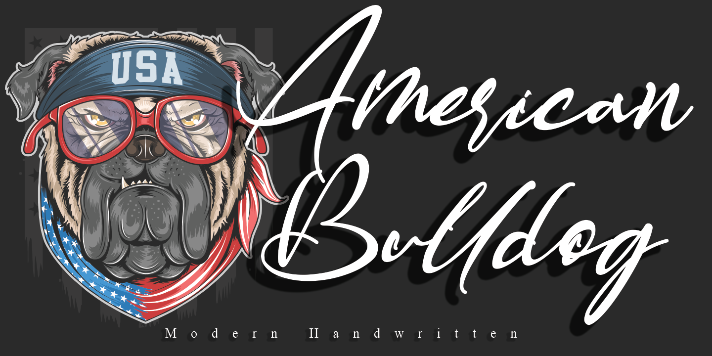 American Bulldog Font preview